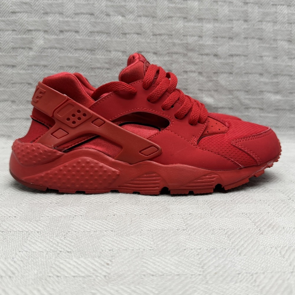 Nike Air Huarache Shoes‎ Unisex Kids Size 5 Red Mesh Low Top Sneakers Athletic